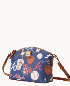 Dooney & Bourke Game Day Ready|Printed Fabric<MLB Suki Crossbody Braves