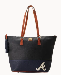 Dooney & Bourke Game Day Ready|Printed Fabric<MLB Tobi Tote Braves