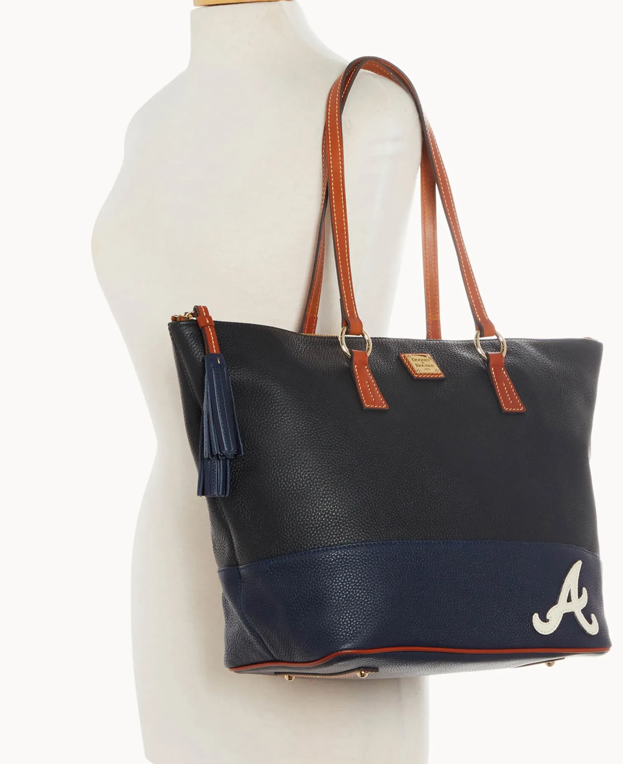 Dooney & Bourke Game Day Ready|Printed Fabric<MLB Tobi Tote Braves