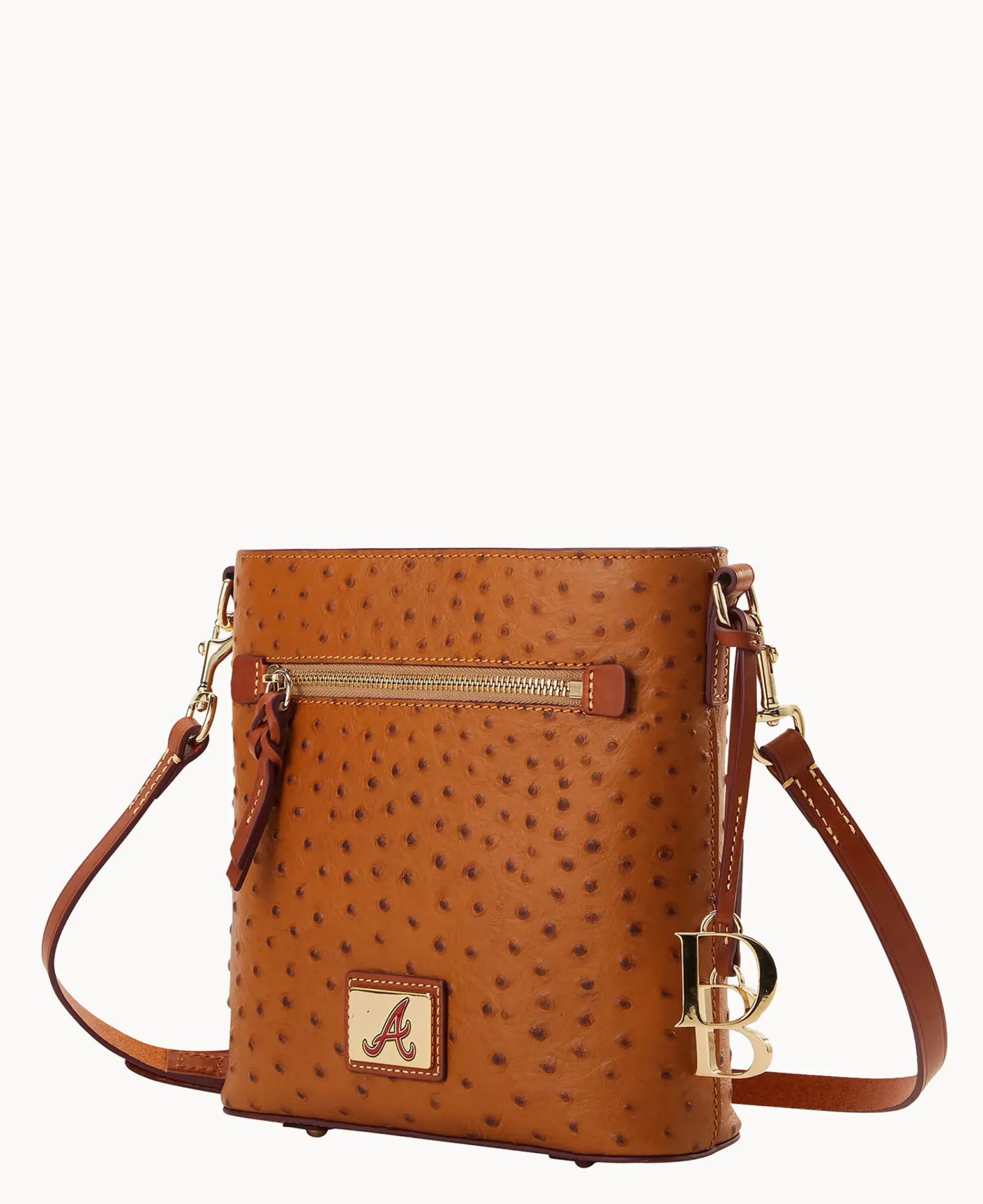 Dooney & Bourke Game Day Ready|Printed Fabric<MLB Zip Crossbody Braves