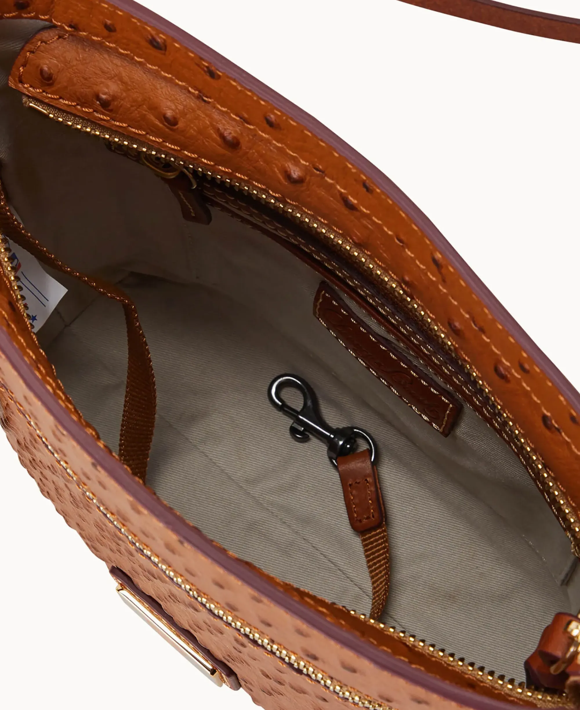 Dooney & Bourke Game Day Ready|Printed Fabric<MLB Zip Crossbody Braves