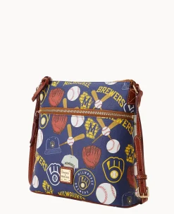 Dooney & Bourke Game Day Ready|Printed Fabric<MLB Crossbody Brewers