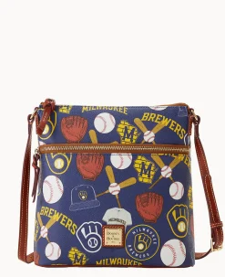Dooney & Bourke Game Day Ready|Printed Fabric<MLB Crossbody Brewers