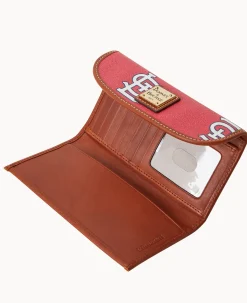 Dooney & Bourke Grab and Go|Clutches<MLB Continental Clutch Cardinals