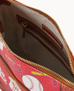 Dooney & Bourke Game Day Ready|Printed Fabric<MLB Crossbody Cardinals