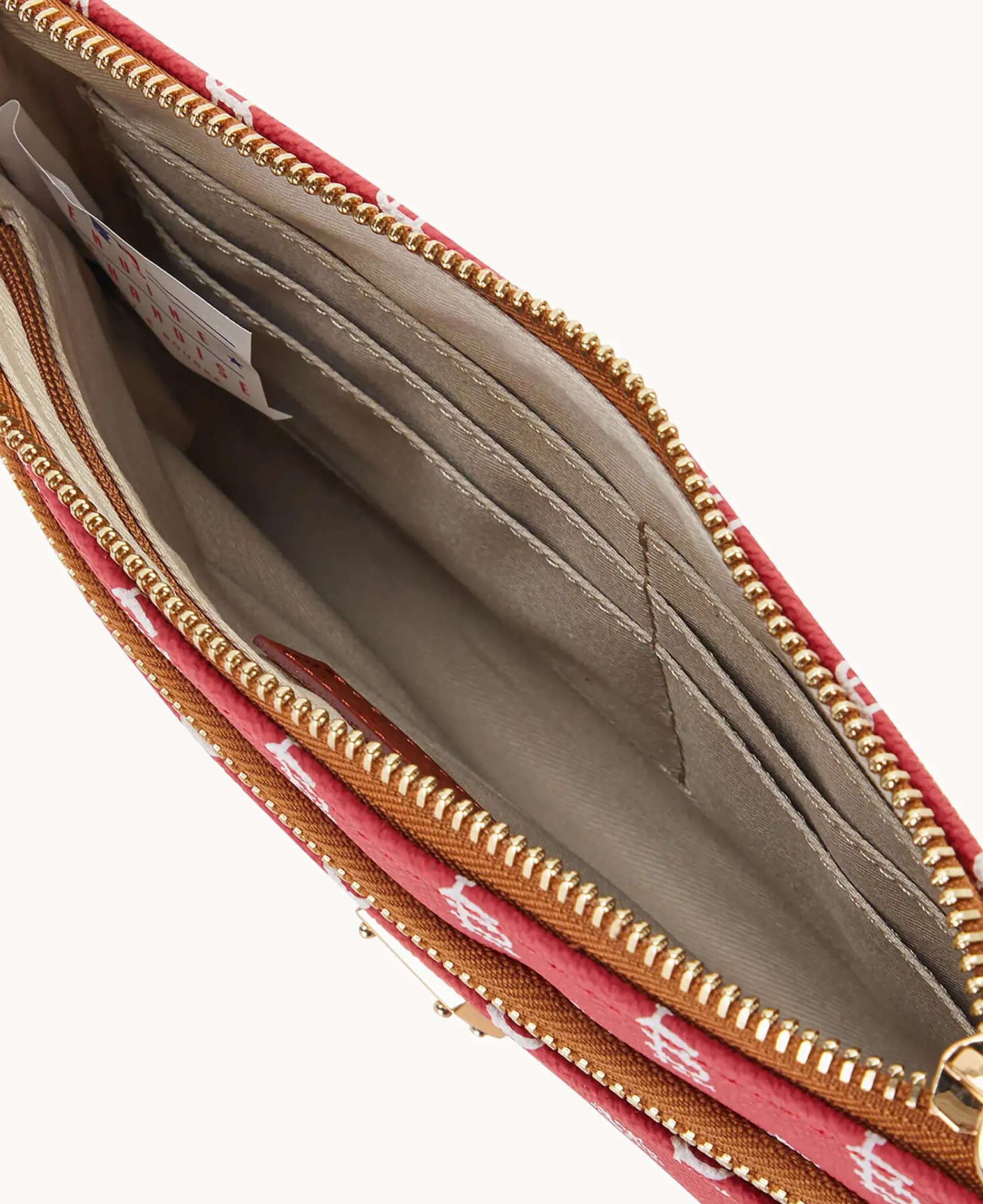 Dooney & Bourke Grab and Go|Wristlets<MLB Double Zip Wristlet Cardinals