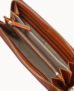Dooney & Bourke Grab and Go|Wristlets<MLB Large Zip Around Wristlet Cardinals