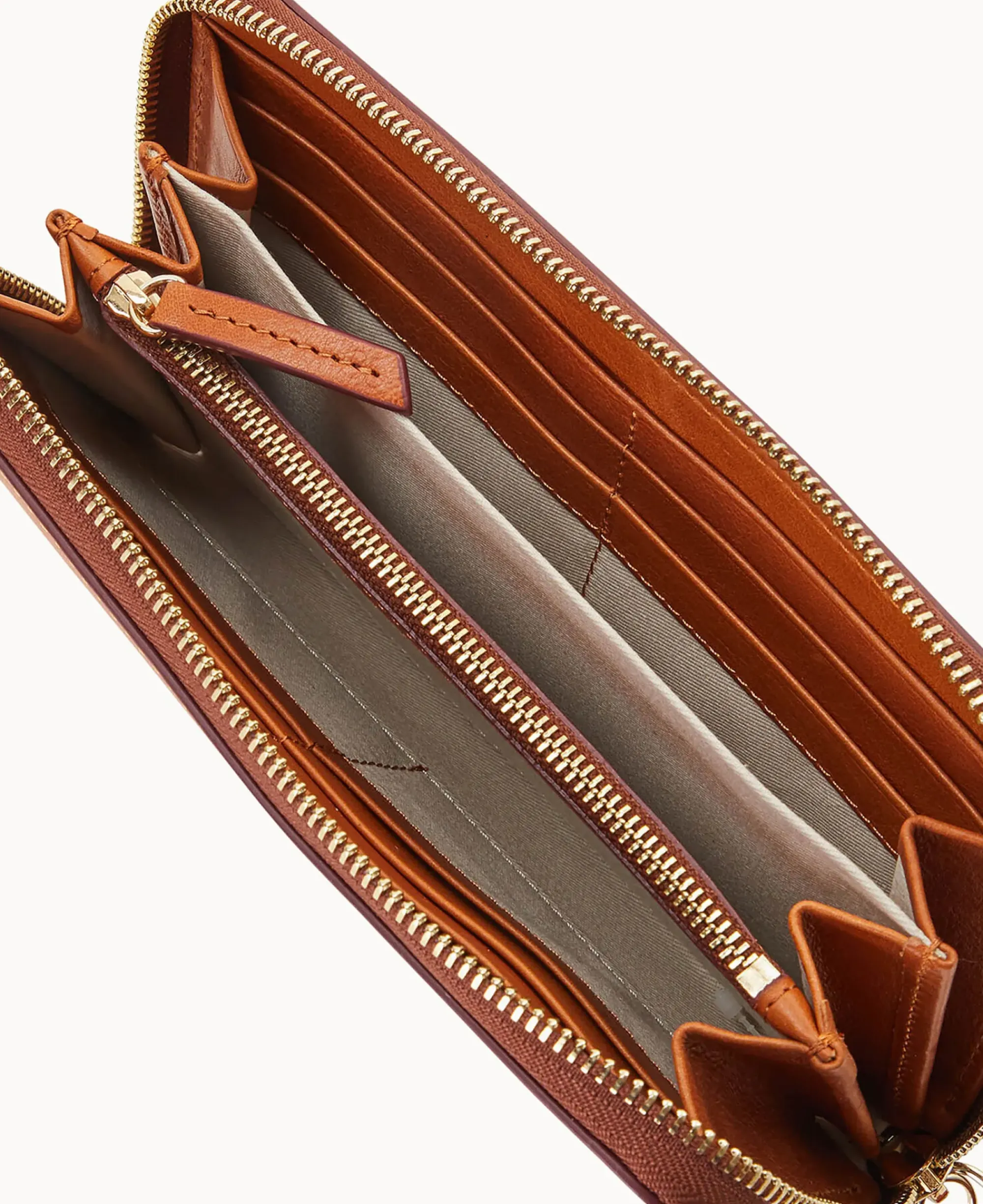 Dooney & Bourke Grab and Go|Wristlets<MLB Large Zip Around Wristlet Cardinals