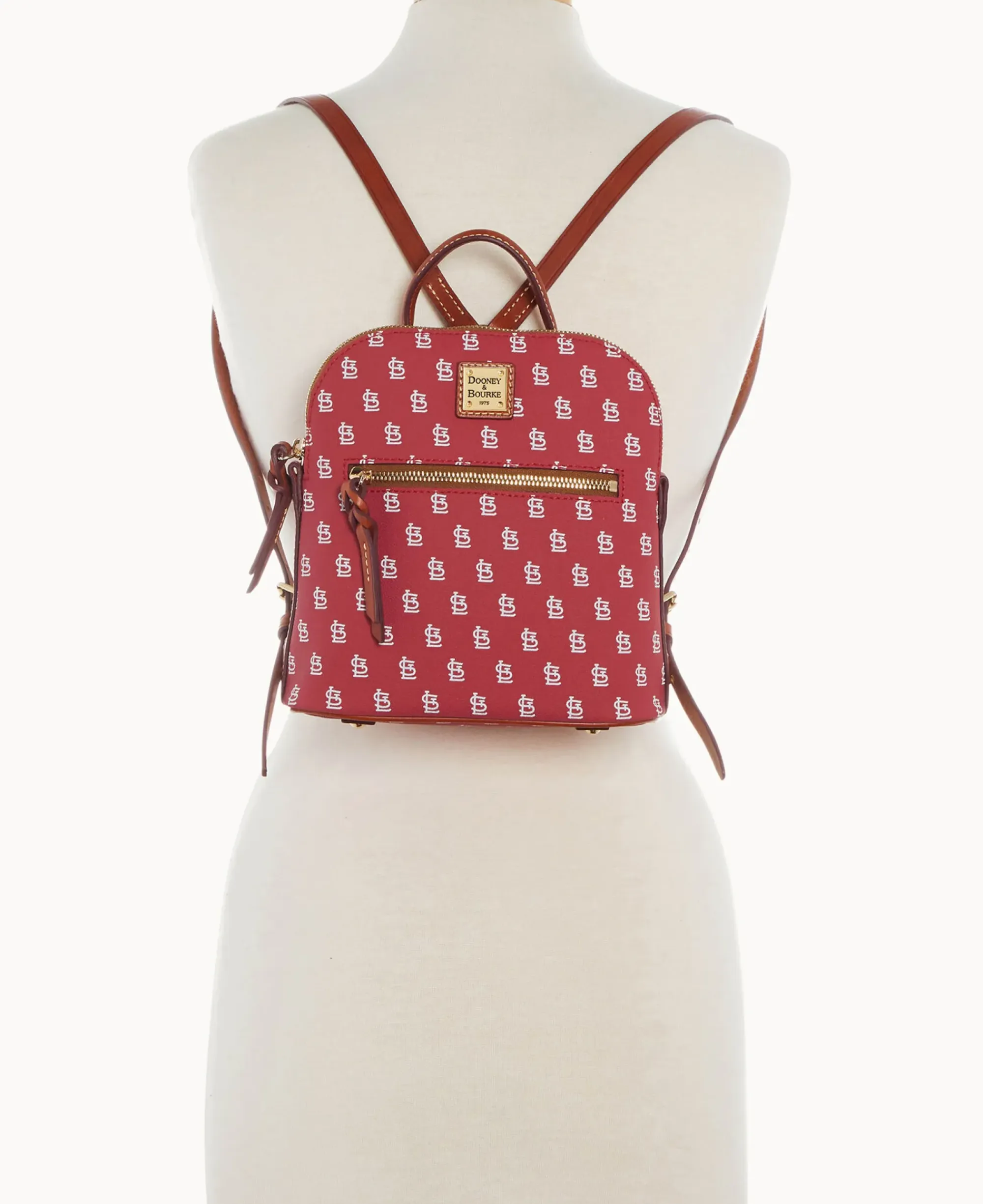 Dooney & Bourke Game Day Ready|Printed Fabric<MLB Small Backpack Cardinals