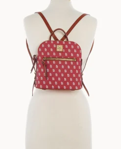 Dooney & Bourke Game Day Ready|Printed Fabric<MLB Small Backpack Cardinals