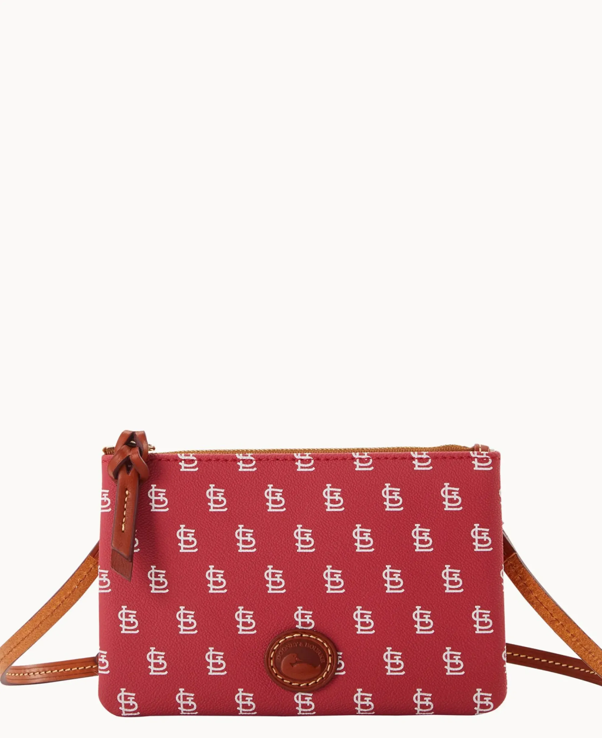 Dooney & Bourke Game Day Ready|Printed Fabric<MLB Top Zip Crossbody Cardinals