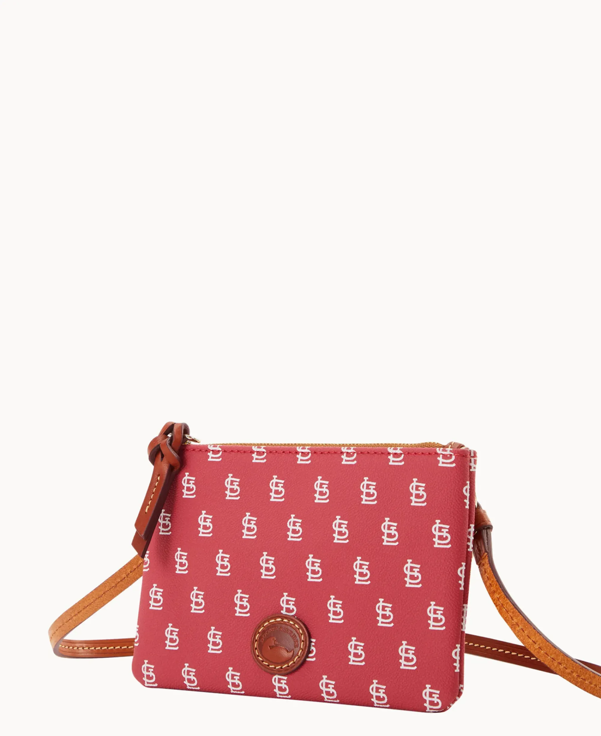 Dooney & Bourke Game Day Ready|Printed Fabric<MLB Top Zip Crossbody Cardinals