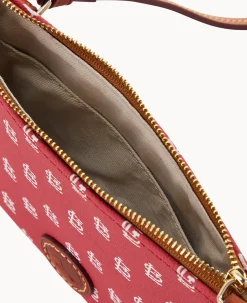 Dooney & Bourke Game Day Ready|Printed Fabric<MLB Top Zip Crossbody Cardinals