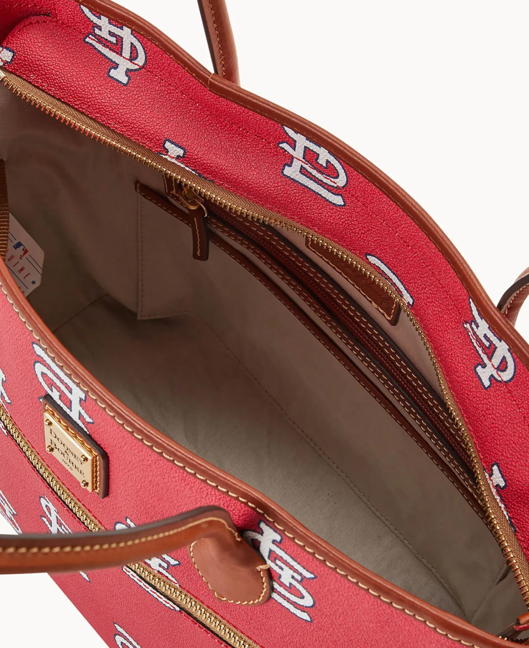 Dooney & Bourke Game Day Ready|Printed Fabric<MLB Tote Cardinals