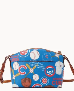 Dooney & Bourke Game Day Ready|Printed Fabric<MLB Suki Crossbody Cubs
