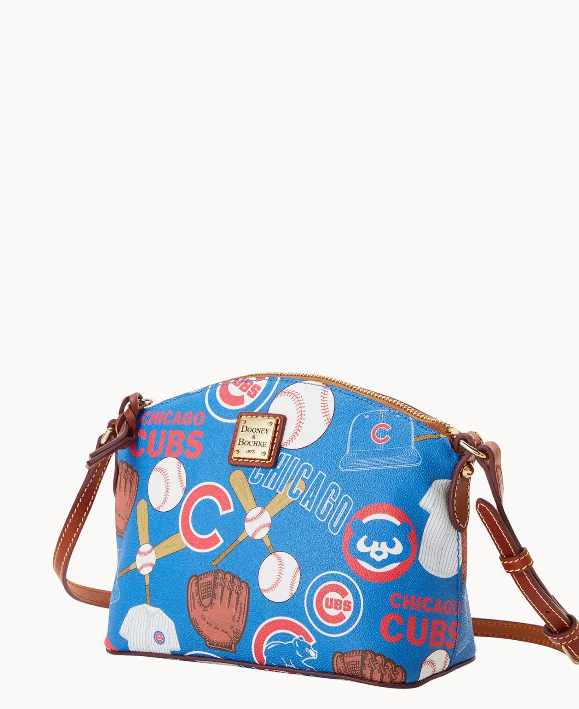 Dooney & Bourke Game Day Ready|Printed Fabric<MLB Suki Crossbody Cubs