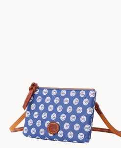 Dooney & Bourke Game Day Ready|Printed Fabric<MLB Top Zip Crossbody Cubs