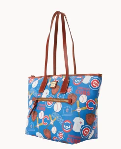 Dooney & Bourke Game Day Ready|Printed Fabric<MLB Tote Cubs