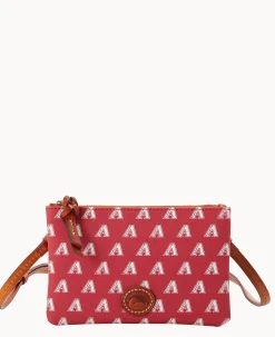 Dooney & Bourke Game Day Ready|Printed Fabric<MLB Top Zip Crossbody Diamondbacks