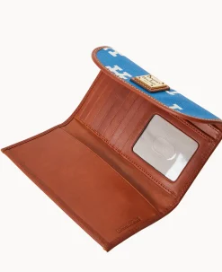 Dooney & Bourke Grab and Go|Clutches<MLB Continental Clutch Dodgers