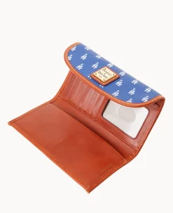 Dooney & Bourke Grab and Go|Clutches<MLB Continental Clutch DODGERS