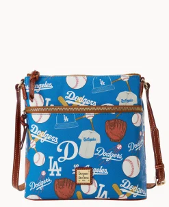 Dooney & Bourke Game Day Ready|Printed Fabric<MLB Crossbody Dodgers