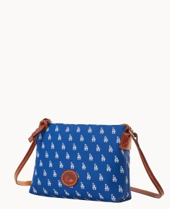 Dooney & Bourke Game Day Ready|Printed Fabric<MLB Crossbody Pouchette Dodgers