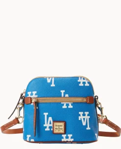 Dooney & Bourke Game Day Ready|Printed Fabric<MLB Domed Crossbody Dodgers
