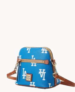 Dooney & Bourke Game Day Ready|Printed Fabric<MLB Domed Crossbody Dodgers