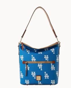 Dooney & Bourke Game Day Ready|Printed Fabric<MLB Large Sac Dodgers