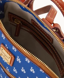 Dooney & Bourke Game Day Ready|Printed Fabric<MLB Small Backpack Dodgers