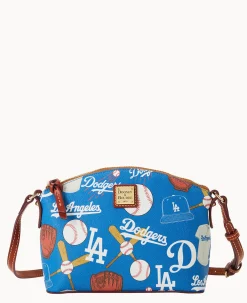Dooney & Bourke Game Day Ready|Printed Fabric<MLB Suki Crossbody Dodgers