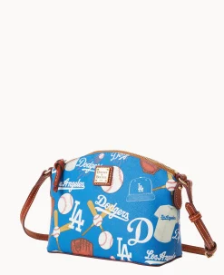 Dooney & Bourke Game Day Ready|Printed Fabric<MLB Suki Crossbody Dodgers
