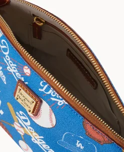 Dooney & Bourke Game Day Ready|Printed Fabric<MLB Suki Crossbody Dodgers