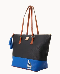 Dooney & Bourke Game Day Ready|Printed Fabric<MLB Tobi Tote Dodgers