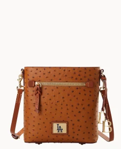 Dooney & Bourke Game Day Ready|Printed Fabric<MLB Zip Crossbody Dodgers