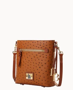 Dooney & Bourke Game Day Ready|Printed Fabric<MLB Zip Crossbody Dodgers