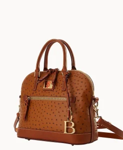 Dooney & Bourke Game Day Ready|Printed Fabric<MLB Domed Zip Satchel Giants