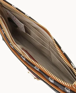 Dooney & Bourke Grab and Go|Wristlets<MLB Double Zip Wristlet Giants