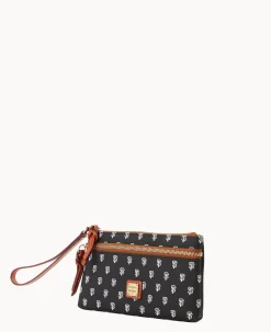 Dooney & Bourke Grab and Go|Wristlets<MLB Double Zip Wristlet Giants