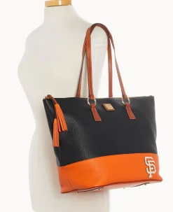 Dooney & Bourke Game Day Ready|Printed Fabric<MLB Tobi Tote Giants