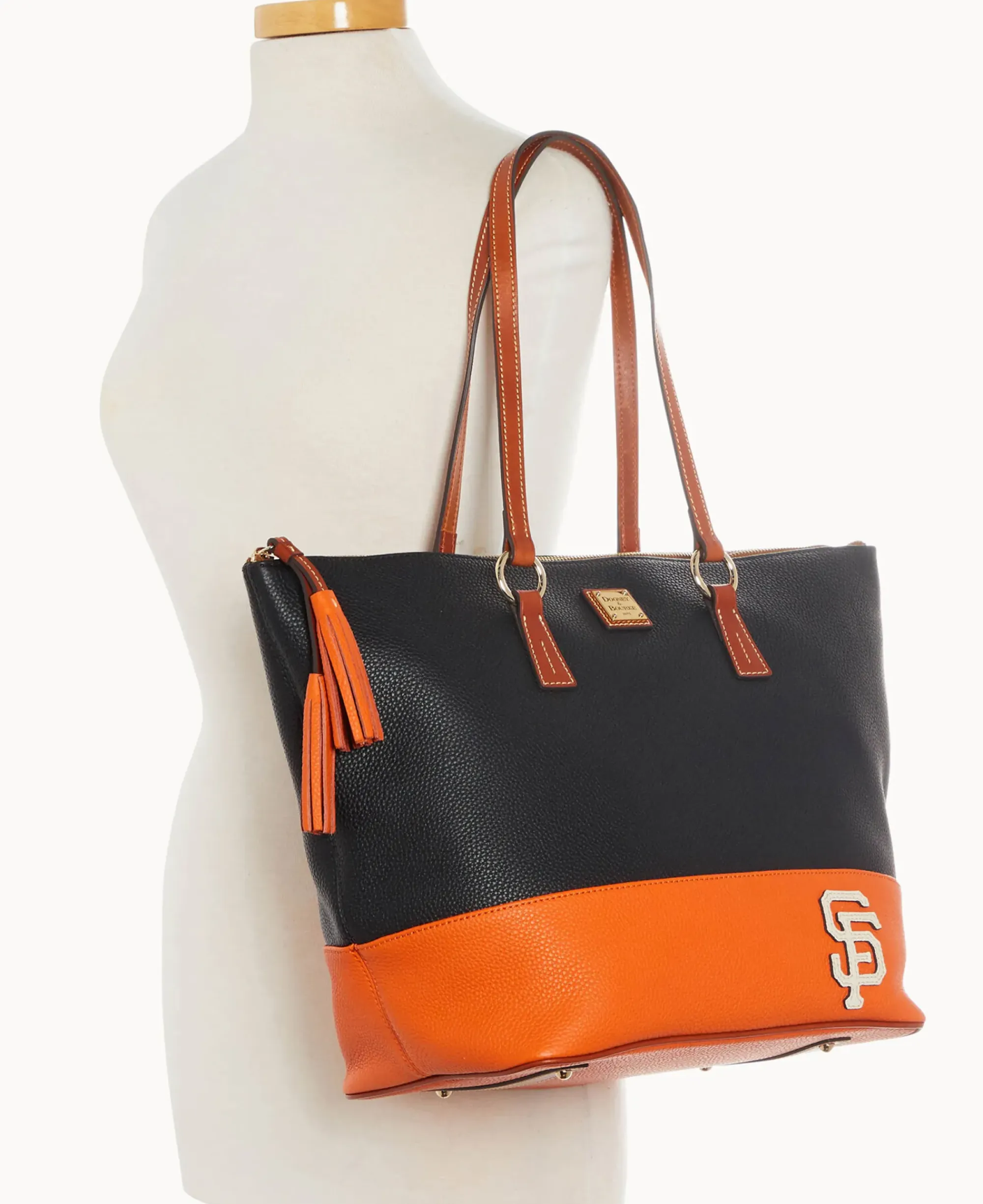 Dooney & Bourke Game Day Ready|Printed Fabric<MLB Tobi Tote Giants