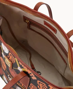 Dooney & Bourke Game Day Ready|Printed Fabric<MLB Tote Giants