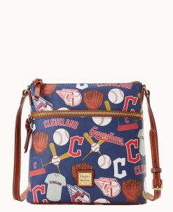 Dooney & Bourke Game Day Ready|Printed Fabric<MLB Crossbody Guardians