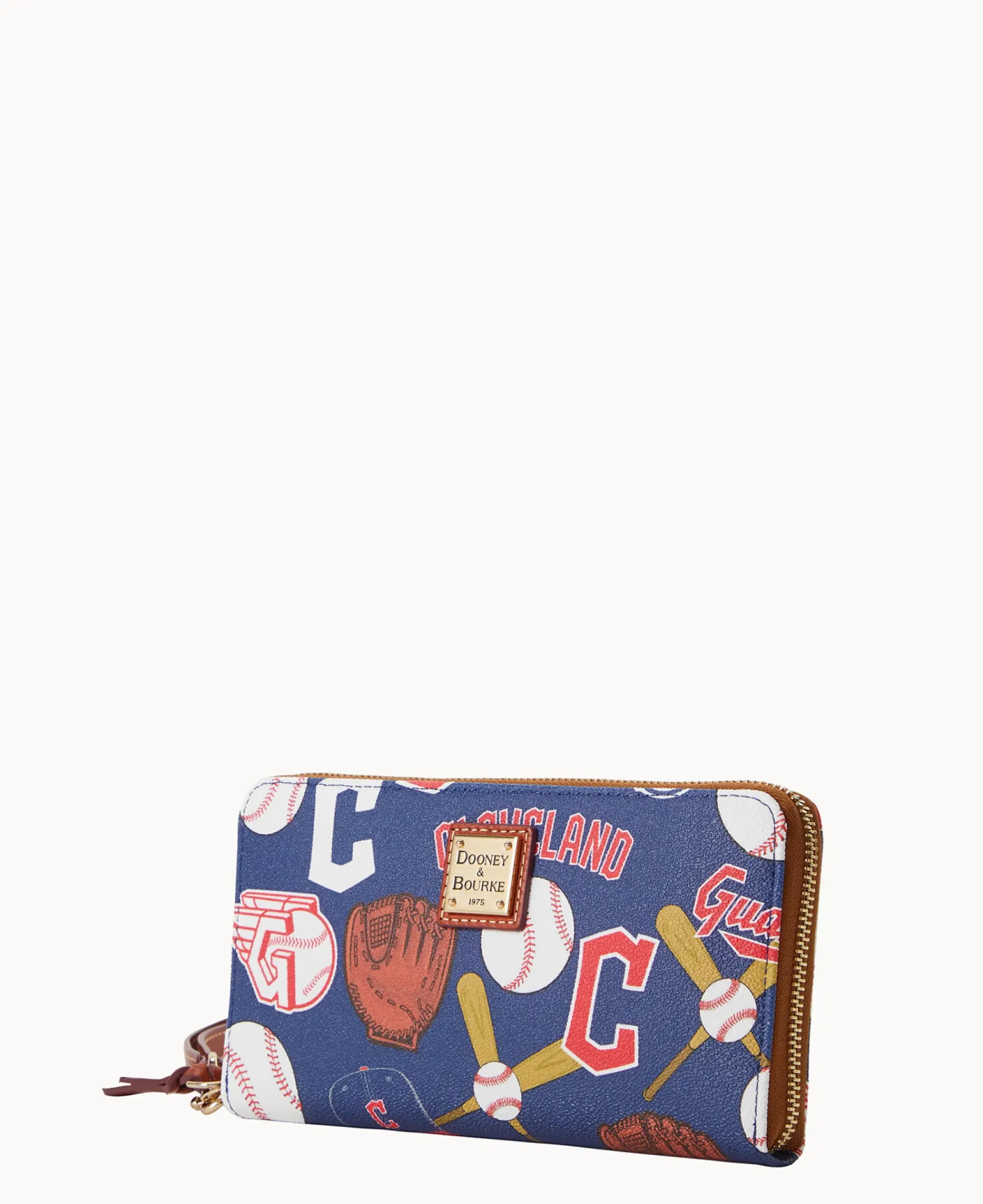 Dooney & Bourke Grab and Go|Wristlets<MLB Large Zip Around Wristlet Guardians