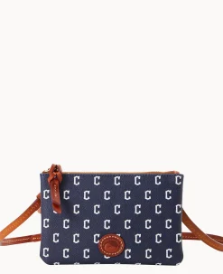 Dooney & Bourke Game Day Ready|Printed Fabric<MLB Top Zip Crossbody Guardians