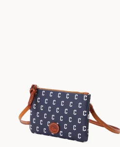Dooney & Bourke Game Day Ready|Printed Fabric<MLB Top Zip Crossbody Guardians