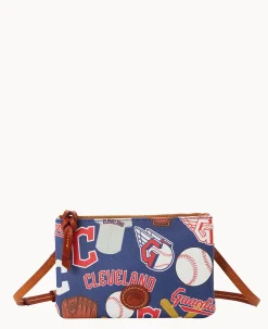 Dooney & Bourke Game Day Ready|Mini Bags<MLB Top Zip Crossbody Guardians