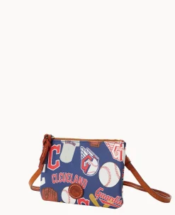 Dooney & Bourke Game Day Ready|Mini Bags<MLB Top Zip Crossbody Guardians