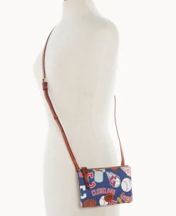 Dooney & Bourke Game Day Ready|Mini Bags<MLB Top Zip Crossbody Guardians